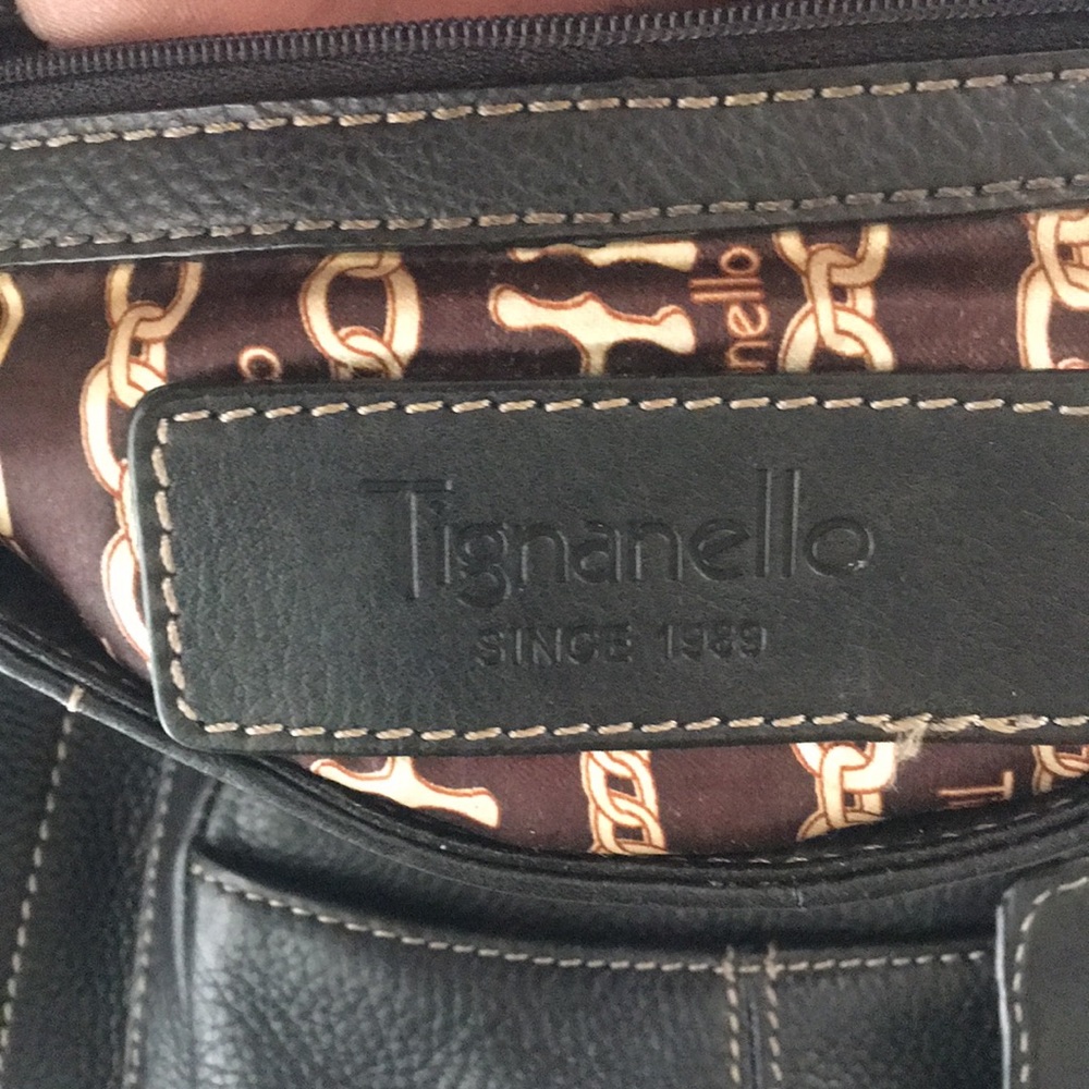 Tignanello backpack- leather black